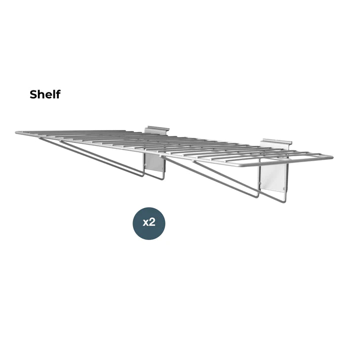 CrownWall™ Wire Bracket Shelves - 24" x 12" (Newly Designed)